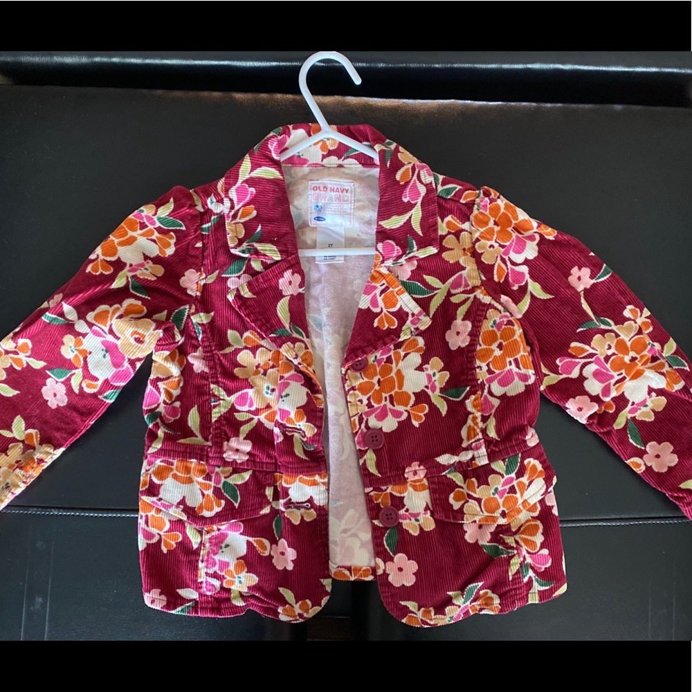 Old Navy girls Floral blazer